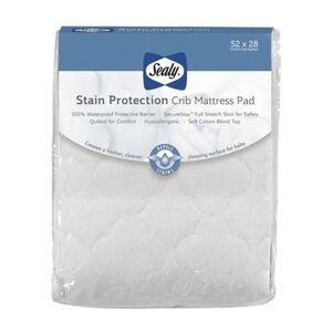 Sealy Stain Protection Crib Mattress Pad